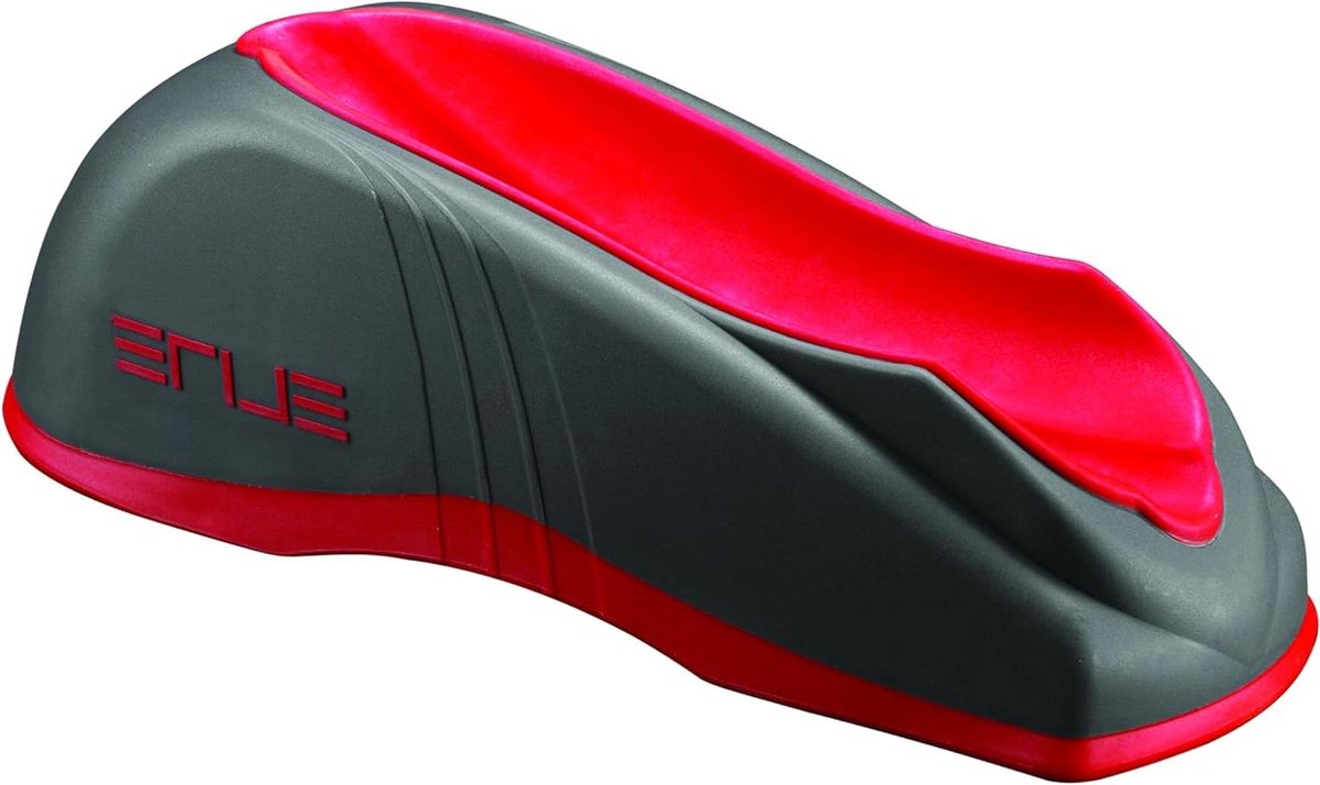 Gel Block - Hometrainer Accessoire - Wielersport Training - Antislip Inzetstuk - 13 x 4 x 4 inch - Grijs/Rood