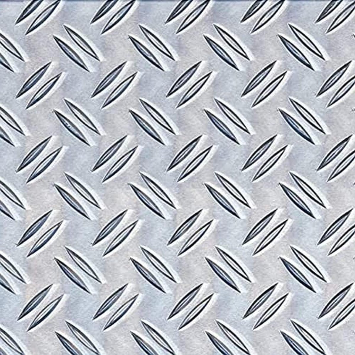 Structuurplaat Aluminium - Ribbelplaat Metaal - Afwerking Projecten - Ribbel Reliëf - 600 x 1000 mm - Naturel