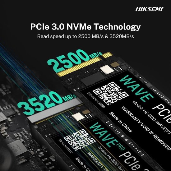 Interne SSD - Solid State Drive - Snellere Computer - NVMe PCIe Gen 3 - 512 GB - Zwart — afbeelding 5