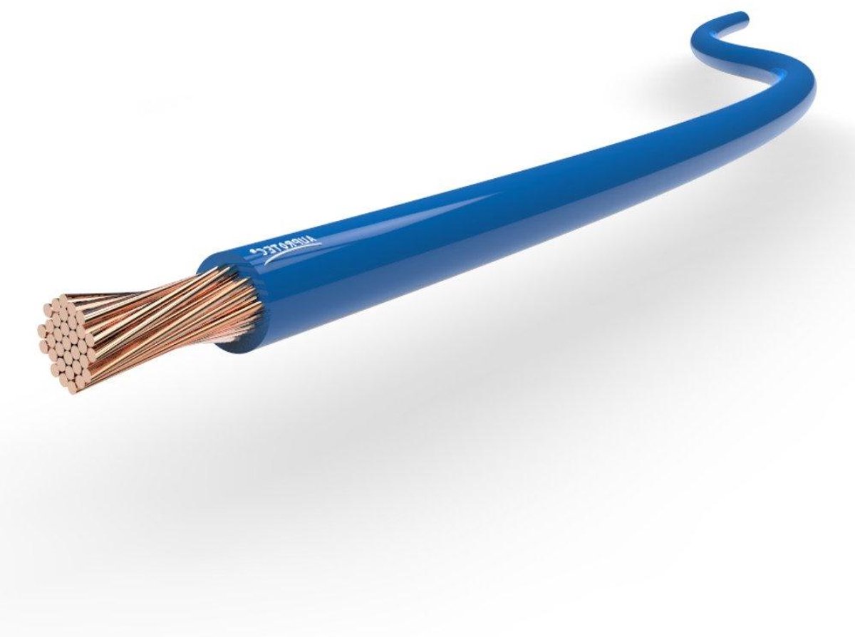 Autokabel - Voertuigkabel - Bedrading Aanleggen - Flexibele Koperen Draden - 15 mm² 10 m - Blauw