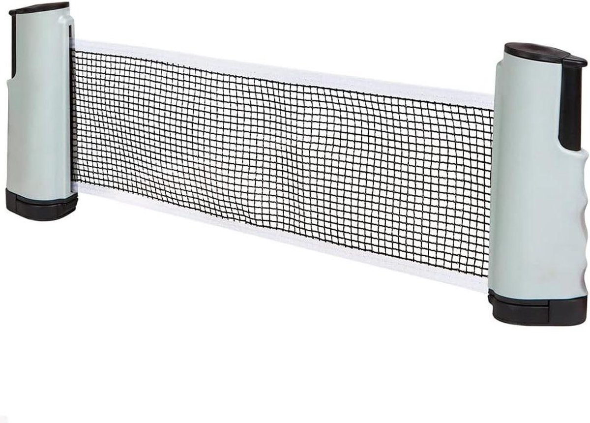 Tafeltennisnet - Ping Pong Net - Buiten Spelen - Verstelbare Lengte - 195 cm - Rood