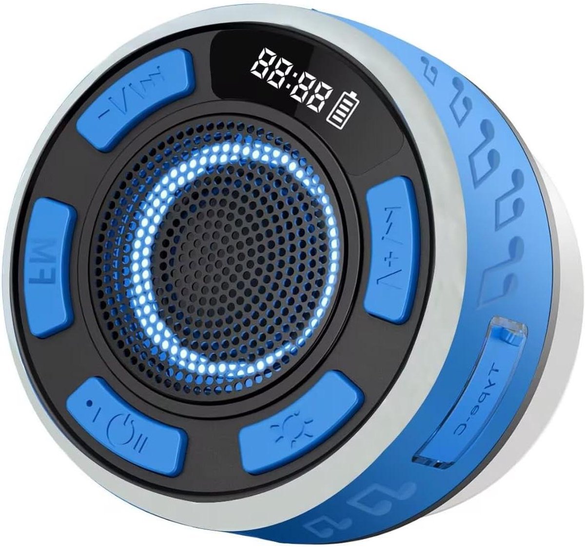 Bluetooth Luidspreker - Draagbare Speaker - Muziek Luisteren - IP7 Waterdicht - 10 cm - Zwart