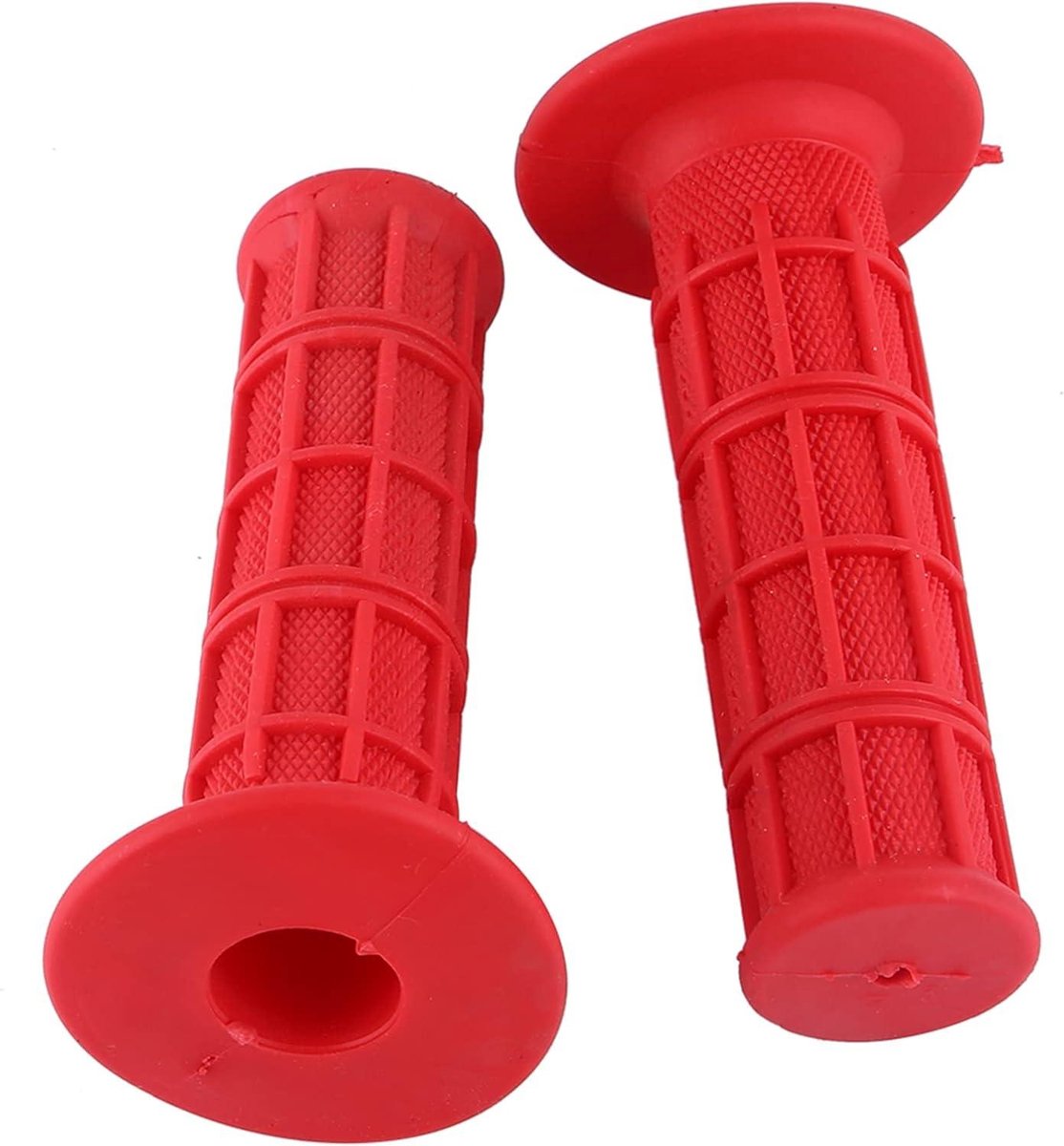 Motorfiets Handgrepen - Stuur Handvatten - Veilig Rijden - Slipvast Rubber - 22mm 7/8 inch - Rood