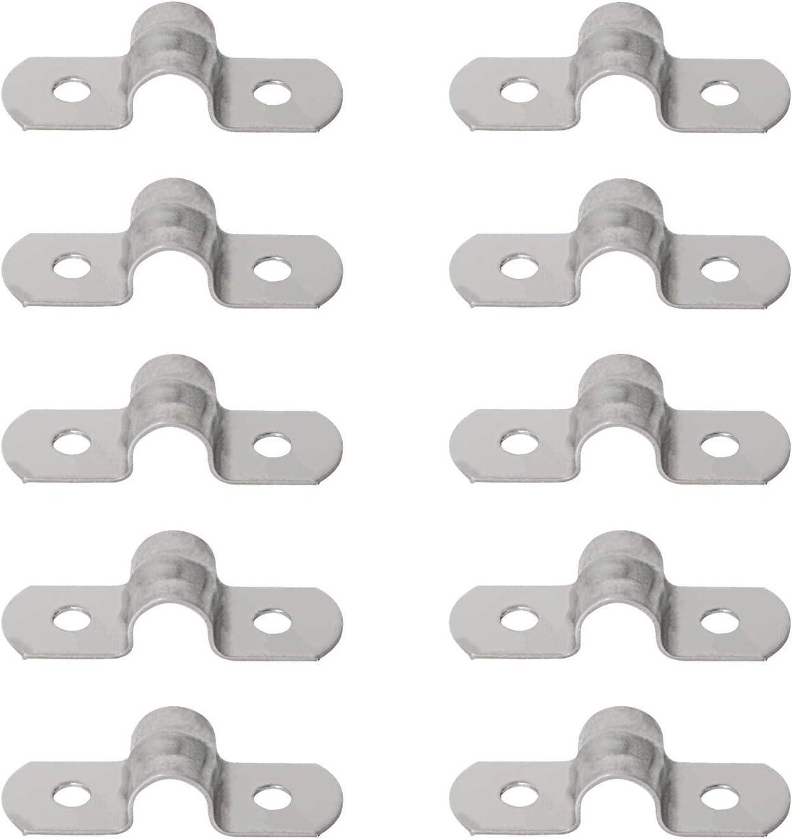RVS Buisklem - Slangklem Beugel - Leidingen Bevestigen - Versterkte Ribs - 8mm - Zilverkleurig