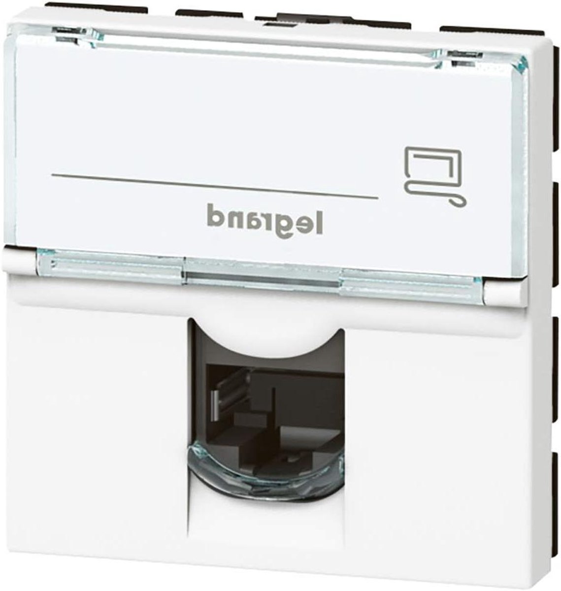 Stopcontact RJ45 - Netwerk Outlet - Netwerk Installatie - Categorie 6 FTP - 2 Module - Wit