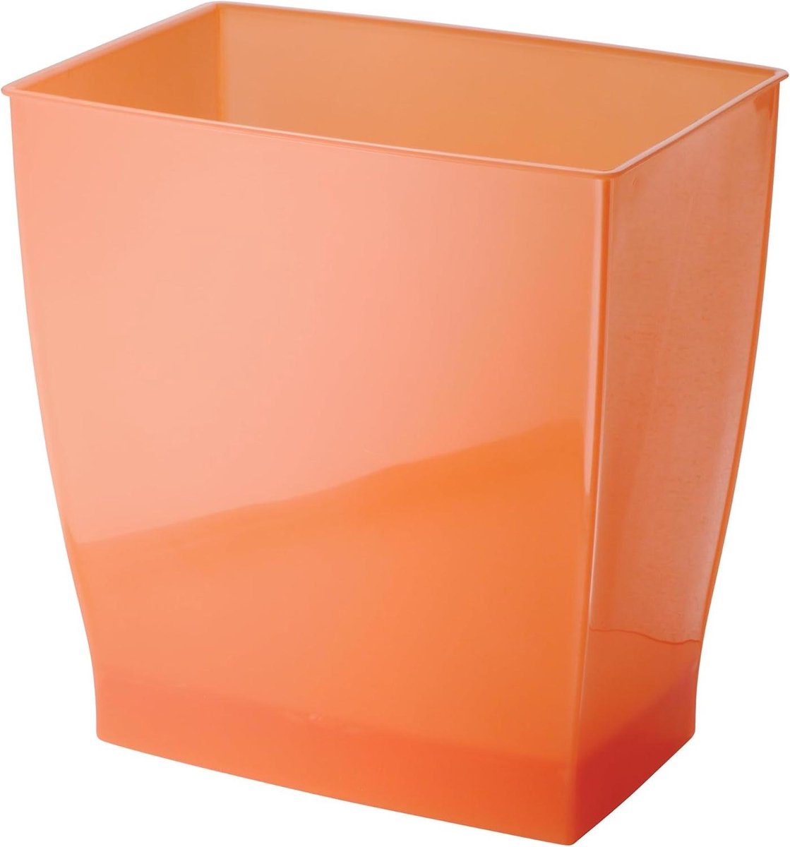 Prullenbak Rechthoekig - Afvalbak Klein - Ruimte Besparen - Versterkt Plastic - 18 x 30.5 cm - Wit