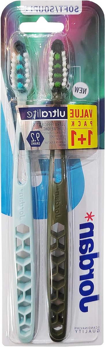 Tandenborstel Set - Zachte Borstels - Dagelijkse Mondzorg - Ultralicht Ontwerp - 2 Stuks - Blauw
