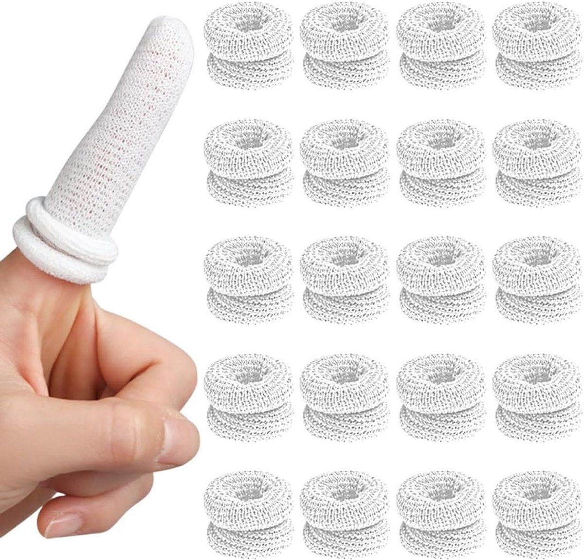Vingerbeschermers - Katoenen hulzen - Bescherming vingers - Ademend elastisch - 20 stuks - Niet gespecificeerd