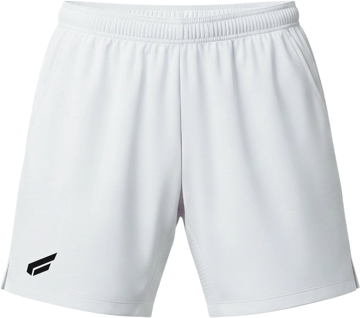 Gabriq Performance Sportshort Heren Wit – Sneldrogend & Ademend – Padel, Tennis & Fitness