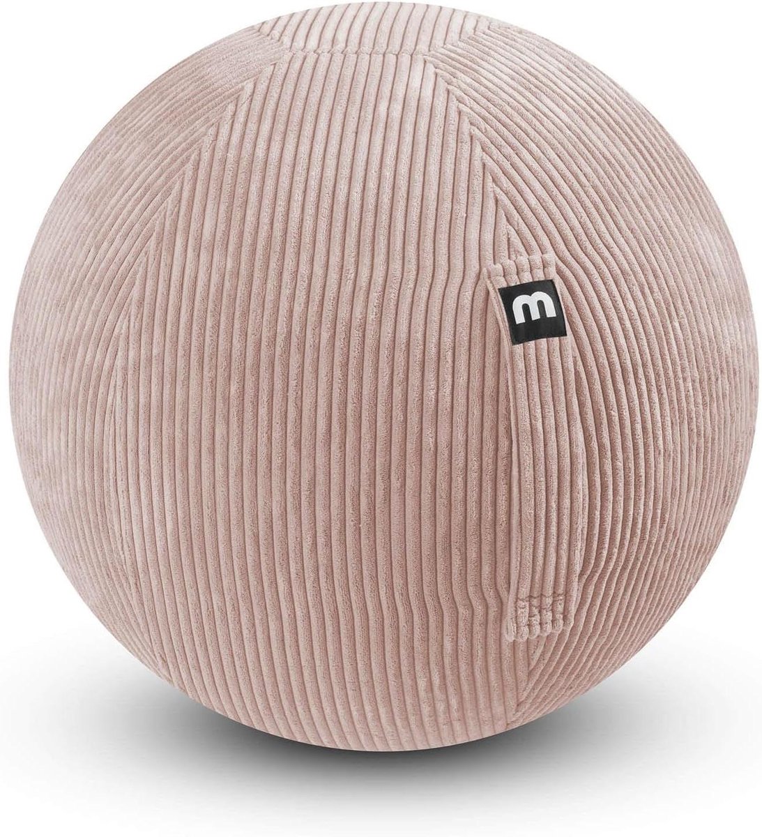 Zitbal met hoes - Gymnastiekbal Pezziball - Ergonomisch Zitten - Wasbare hoes - 65 cm - Oudroze
