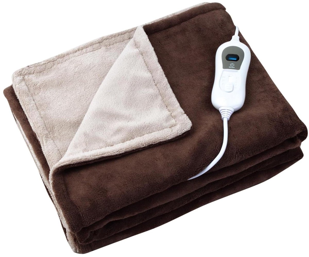 Elektrische Deken - Warmtedeken Plaid - Comfort Verhogend - Snelle Verwarming - 60 cm x 120 cm - Grijs