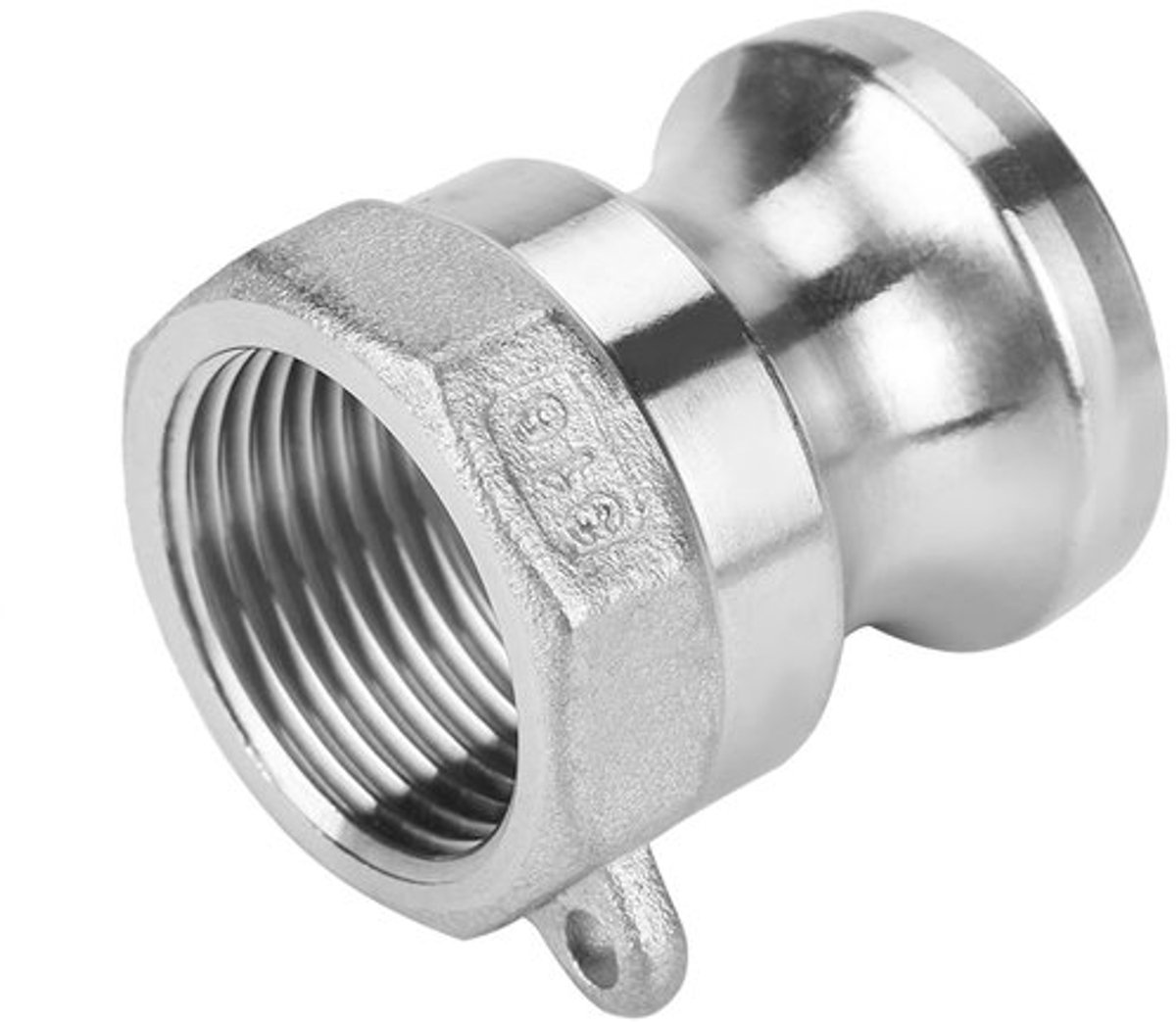 Golden crown - Roestvrij Staal Dn20 3/4 - Vuilnispompadapter - Zilver