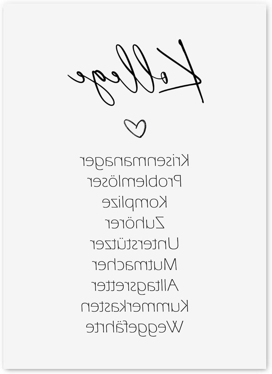Postkaart - Ansichtkaart Kaart - Correspondentie Versturen - 5 Adresregels - 14.5 x 10.5 cm - Collega