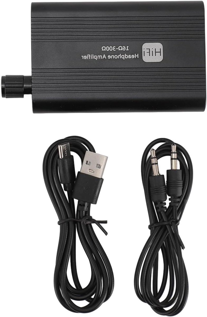 Hoofdtelefoonversterker - Audioversterker Hifi - Muziek Luisteren - 2 Fase Gain Control - 16 tot 300 Ohm - Zilver