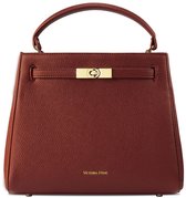 Victoria Hyde - "Victoria III" - Schoudertas - Handtas - Dameshandtas - 28x23x11 cm - Ipad - Akte tas - Rits - Vakken - Exclusive Edition -Kunstleer Handvat Schoudertassen met verwisselbare riemen en praktische indeling - Bruine