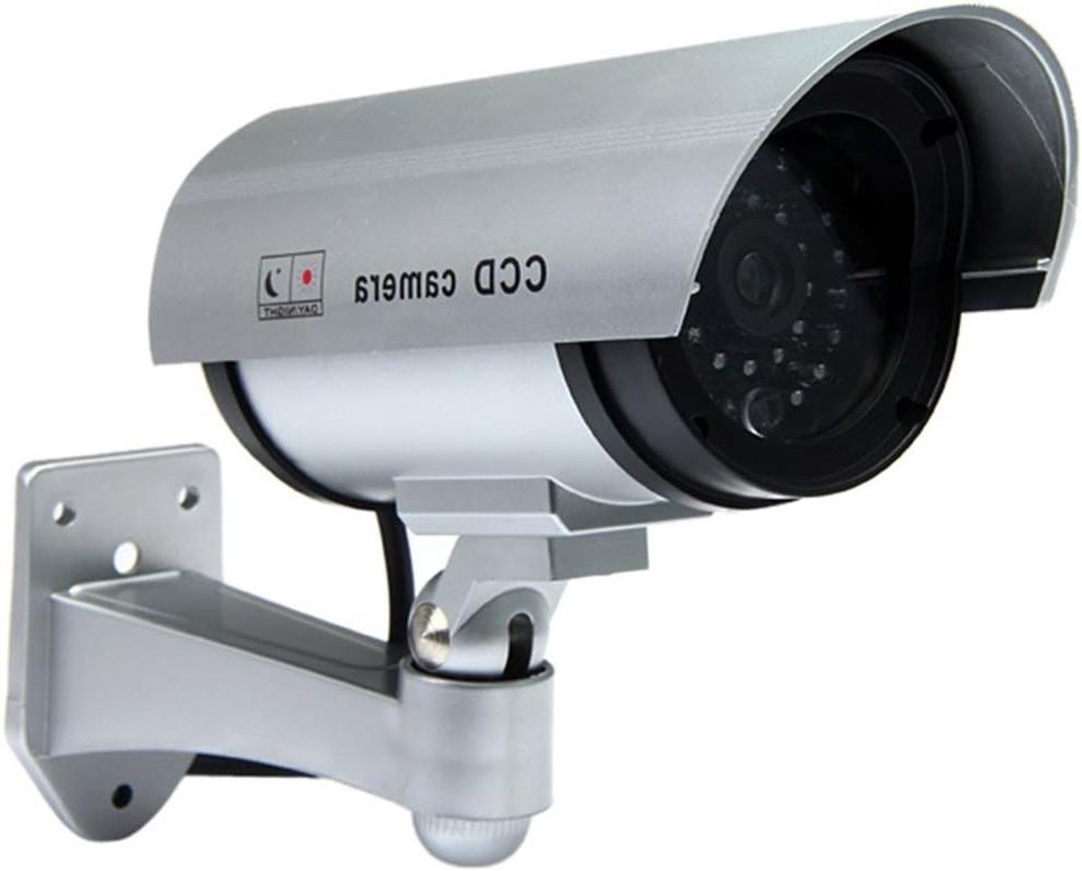 Nep Camera - Dummy Camera - Diefstal Afschrikken - Met Nachtzicht - 18 x 14 x 82 cm - Zwart
