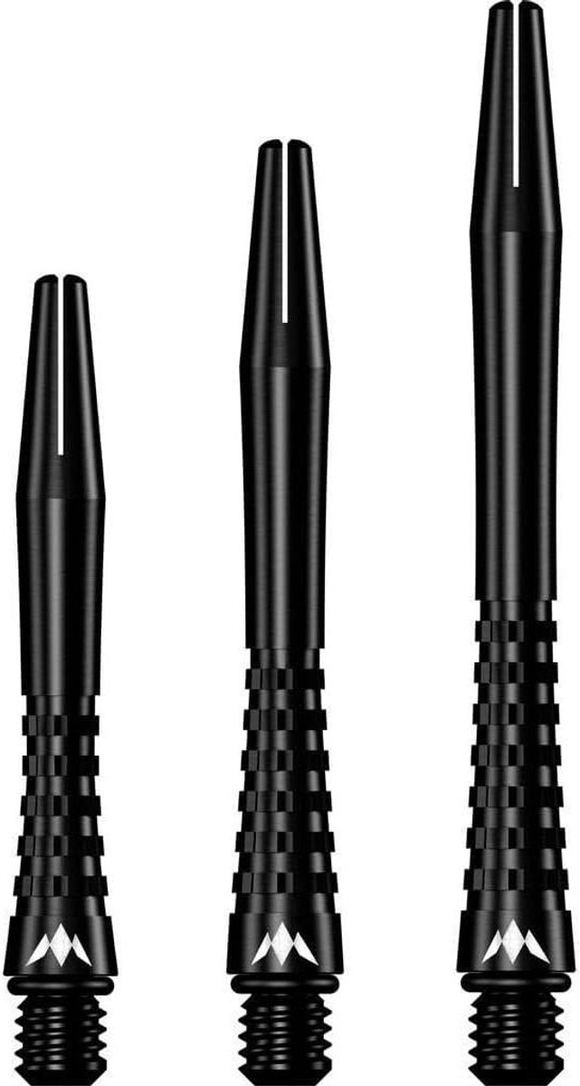 Aluminium Dartschachten - Dart Accessoires - Darts Verbeteren - Uitgebreide Grip - Kort - Zwart
