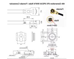 Patch Antenne Basis - IPEX4 Connectoren - Rf Kabels Aansluiten - Snelkoppeling Snap-on - 15 mm - Niet gespecificeerd