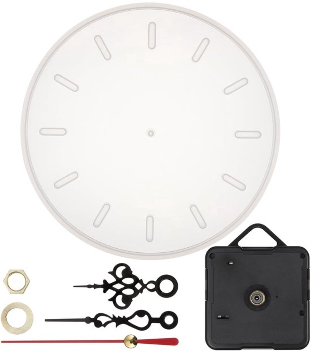 Onf3 - Siliconen Mallen - DIY Hars Klok - Handgemaakt - Wit - Cirkel