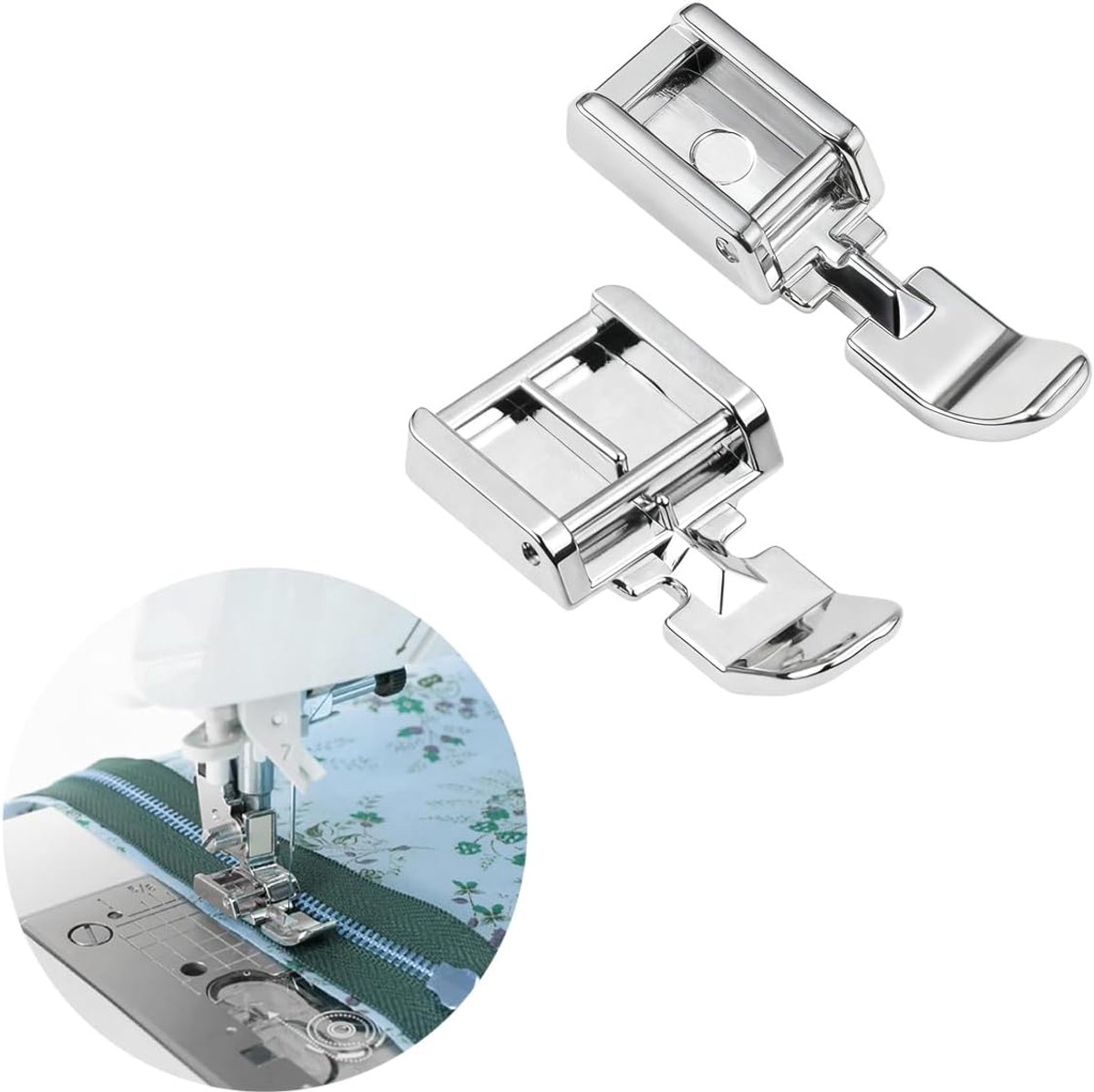 Multifunctionele Clip Zipper Voet voor Naaimachines, Geschikt voor Singer, Brother, Babylock, Janome en Meer