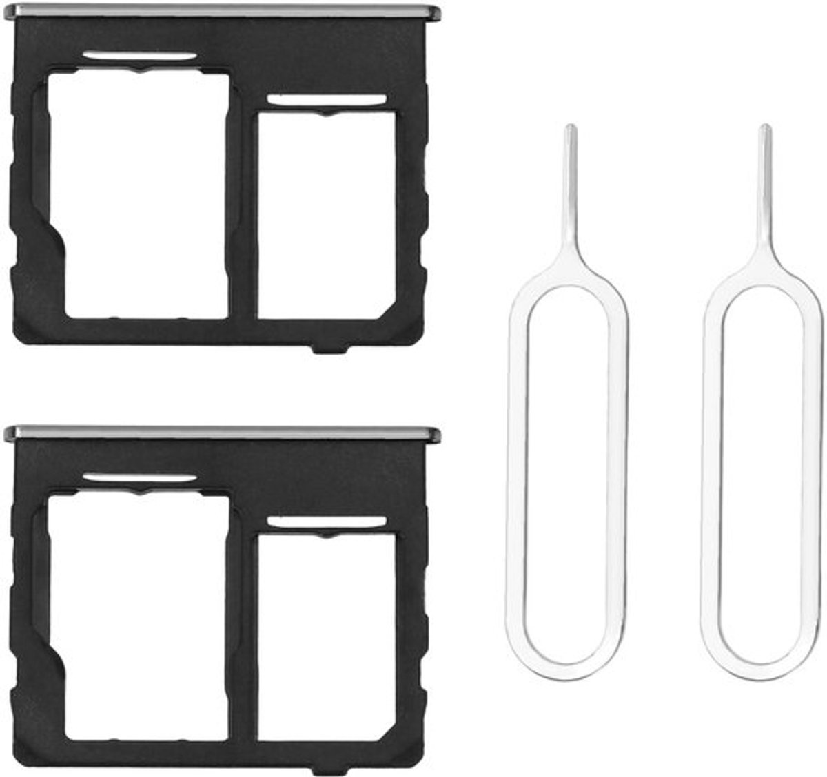 SPHProducts - SIM-kaarthouder - Dubbele SIM-lade - Vervanging - Zwart