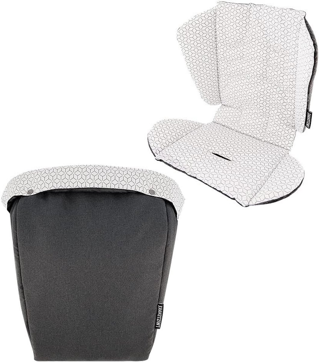 Kinderwagen Zittinghoes - Voetenzak Set - Comfortabel Reizen - Waterafstotend Design - Vanaf 0 Jaar - Zwart