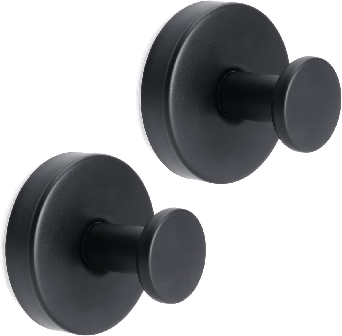 Set van 2 Zuignap Haken voor Badkamer en Keuken, Sterke Zuignappen, Handdoek Houders voor Glad Glas en Muren