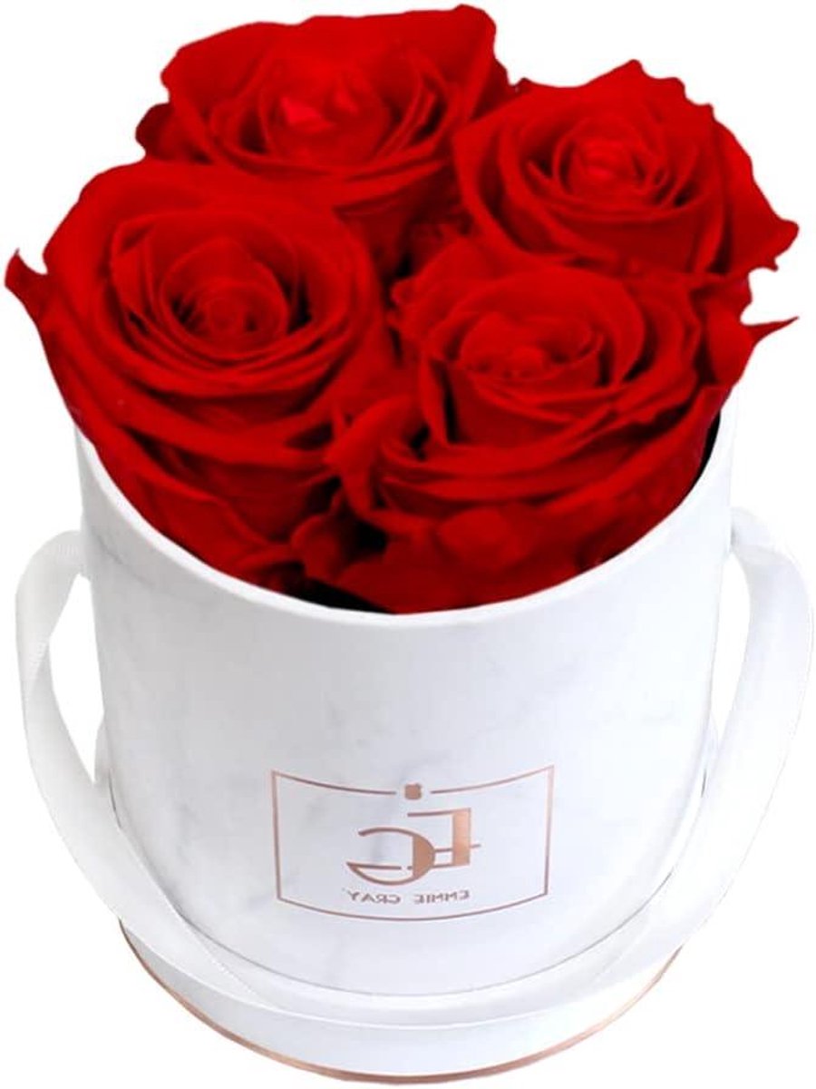 Infinity Rozenbox - Eeuwige Rozen - Decoratie Huis - Tot 3 Jaar Houdbaar - 9 x 9 x 10 cm