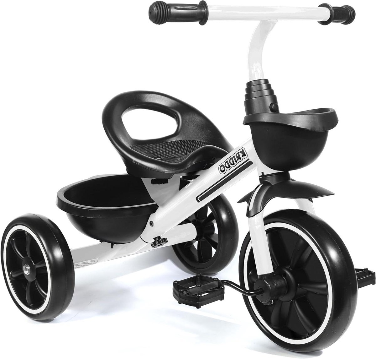 Driewieler voor peuters - Loopfiets Kinderfiets - Leren fietsen - Verbeterde rolpreventie - 67 x 46 x 55 cm - Wit