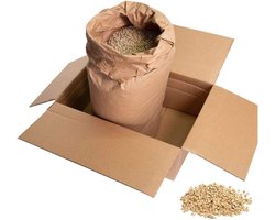 Knaagdier Strooisel Pellets - Bodembedekking Kleine Dieren - Verbeteren Dierklimaat - Sterk Absorberend - 15 kg - Natuurlijk