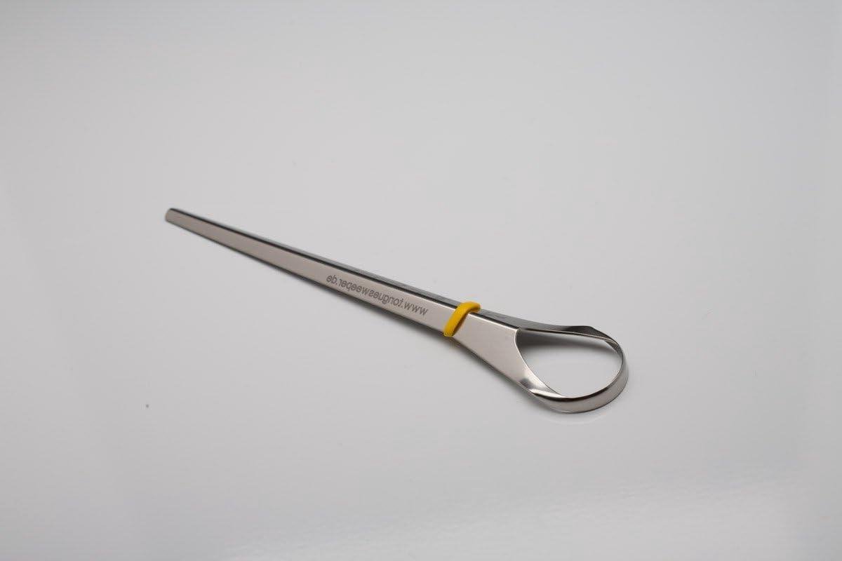 Tongreiniger Roestvrij Staal - Tongschraper Mondhygiëne - Frisse Adem Creëren - Gepatenteerd Plat Ontwerp - N.v.t. - Zilver