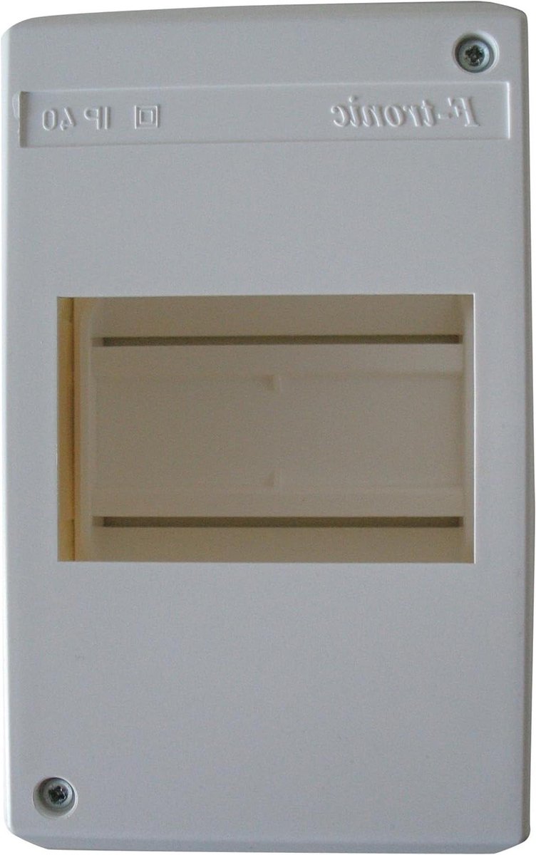 Elektrische Verdeelkast - Opbouw Kast - Stroom Verdelen - IP 40 Bescherming - 4 Modules - Wit