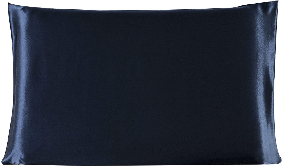 sourcingmap Piccocasa 100% natuurlijke moerbei zijde stof kussensloop cover kussensloop beschermer koningin maat 19 Momme beide zijden rits sluiting 400 draad tellen Standard Size Royal Blauw