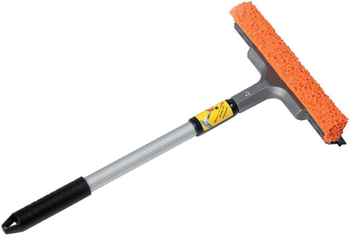Raamreiniger met steel - Telescopische wisser - Ramen schoonmaken - Verstelbare handgreep - 40-60 cm - Multicolor