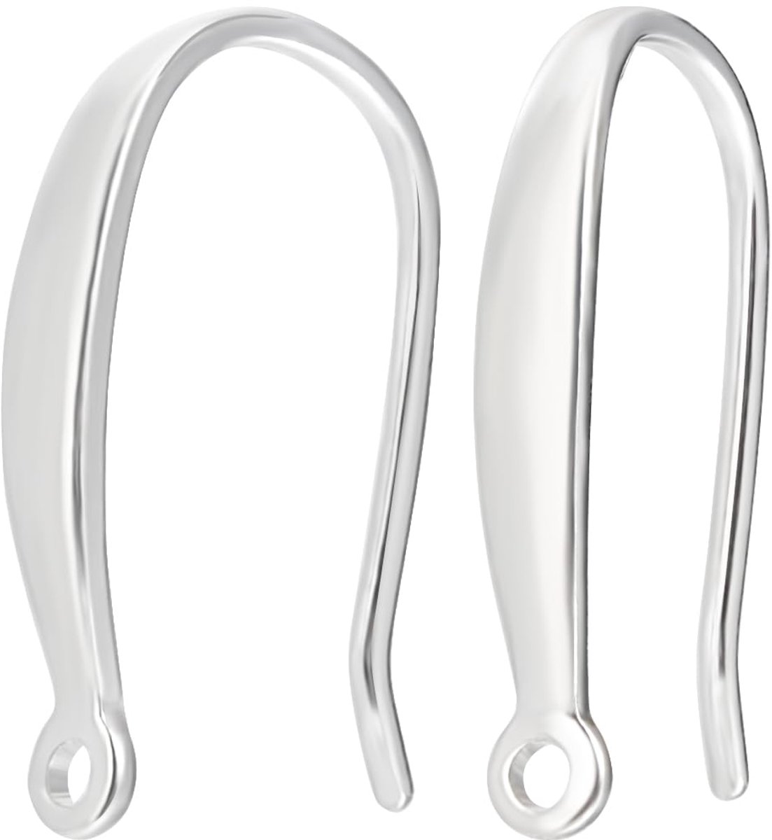 1 Doos 10 Stuks Oor Draad 925 Sterling Zilver Franse Oorhaak met Lus Dangle Vis Haak voor Oorbellen Sieraden Maken