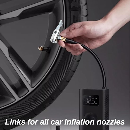 2x Universele Luchtpomp Adapter Nozzles voor Auto, Motor en Fietsbanden — afbeelding 3
