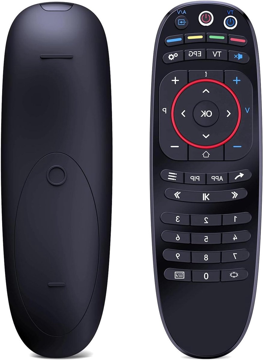 Vervangende Afstandsbediening - Universele Controller - Mediabox Bediening - Programmeerbare Knoppen - 6 Meter Bereik - Zwart
