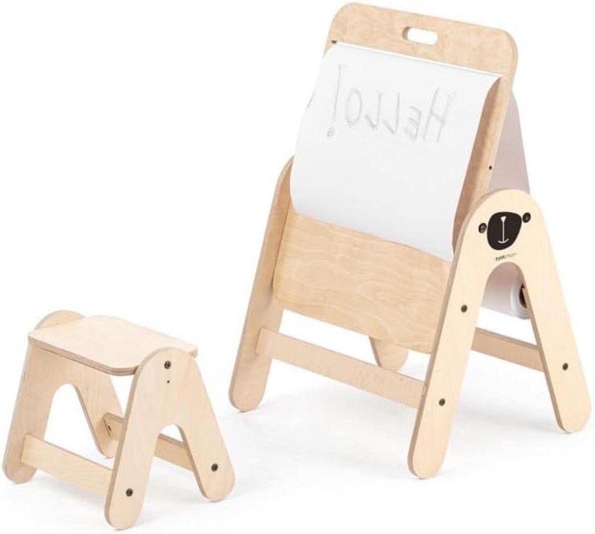 Kindertafel - Speeltafel Tekeltafel - Creatief Spelen - Multifunctioneel Ontwerp - 53 x 60 x 78 cm - Houtkleurig