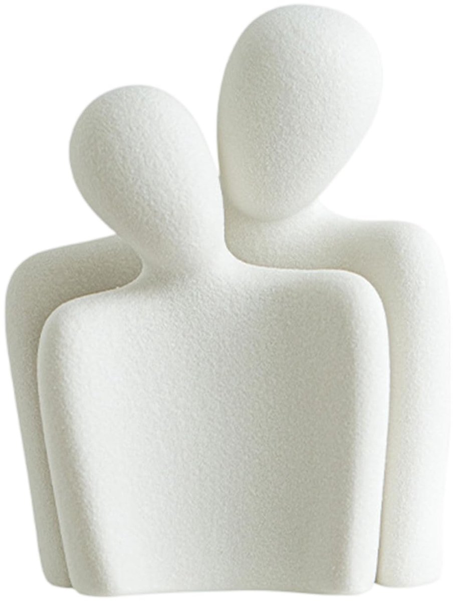 bruidspaar figuren, huwelijksgeschenken sculptuur decoratie, moderne woonkamer en bruiloftsdecoratie, omarmend paar porselein beeld