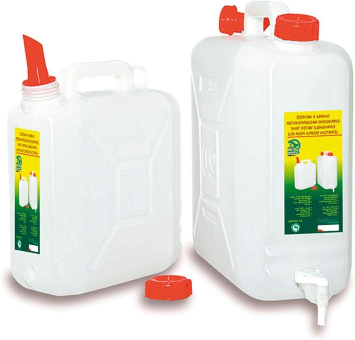 Jerry Can - Watercontainer met kraan - Outdoor kamperen - Voedselveilig plastic - 10 liter - Grijs