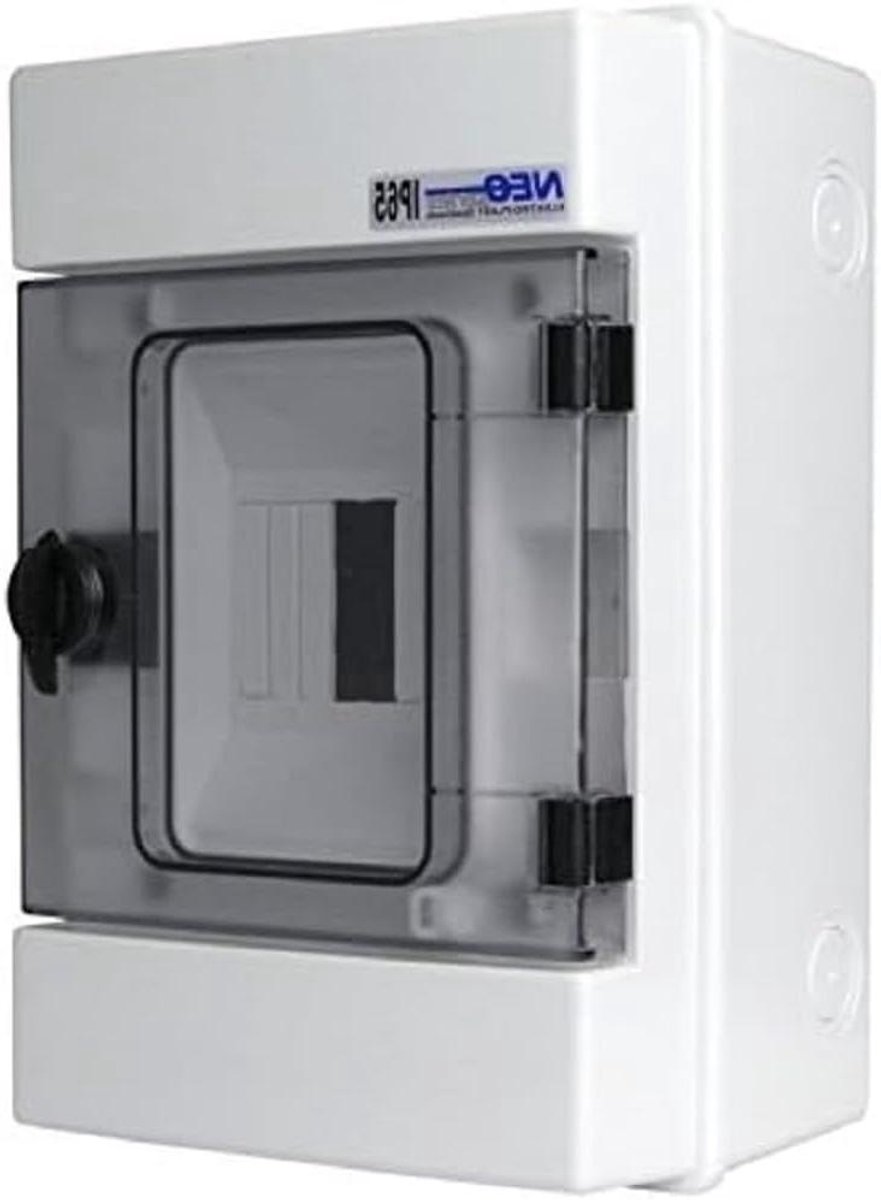 Zekeringverdeelkast Vochtige Ruimtes - Stoppenkast - Elektrische Onderverdeling - IP65 Waterdicht - 30x16x30 cm - Wit