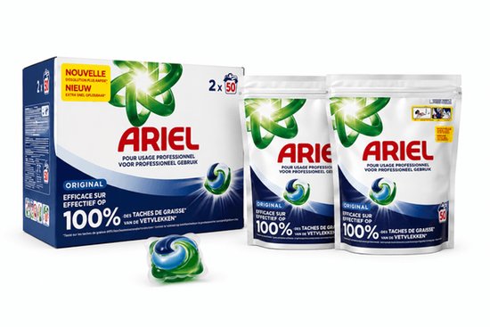 Ariel Pro Pods Regular 2 x 50 Stuks - 100 Wasbeurten - Voordeelbox