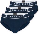 Schiesser 3 PACK Rio Slip 95/5 - Heren Onderbroek blauw