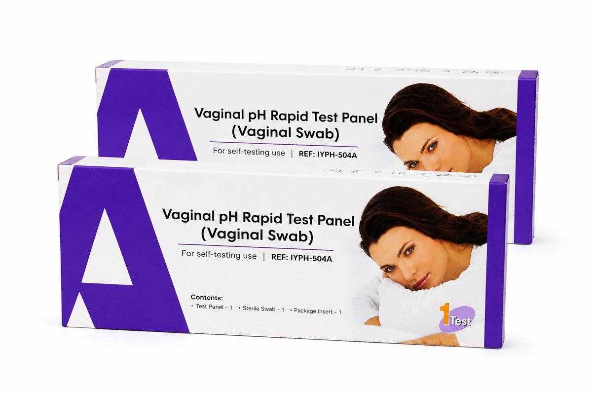 ALLTEST Vaginale pH Zelftest - Vaginale Gezondheid - Vaginale Flora - pH Balans - 2 Tests