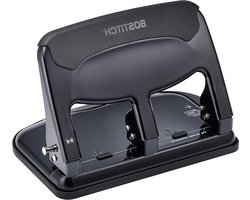 3-gaats pons - Papierpons perforator - Papier perforeren - EZ Squeeze technologie - 40 vellen - Zwart