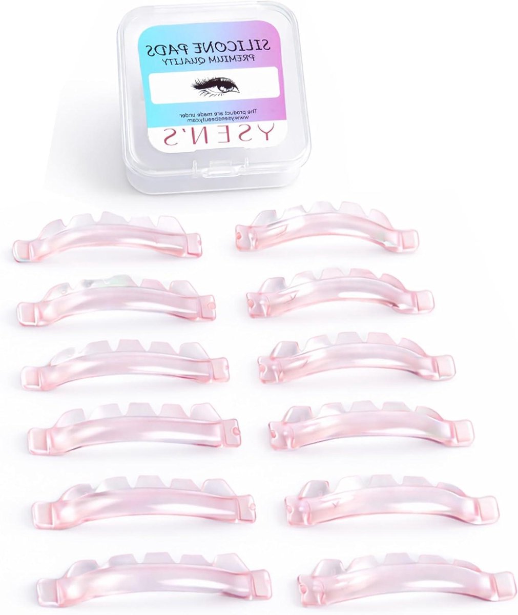 Wimperlifting Pads - Silicone Pads - Wimpers Krullen - Zelfklevend Lijmvrij - 12 Stuks - Transparant
