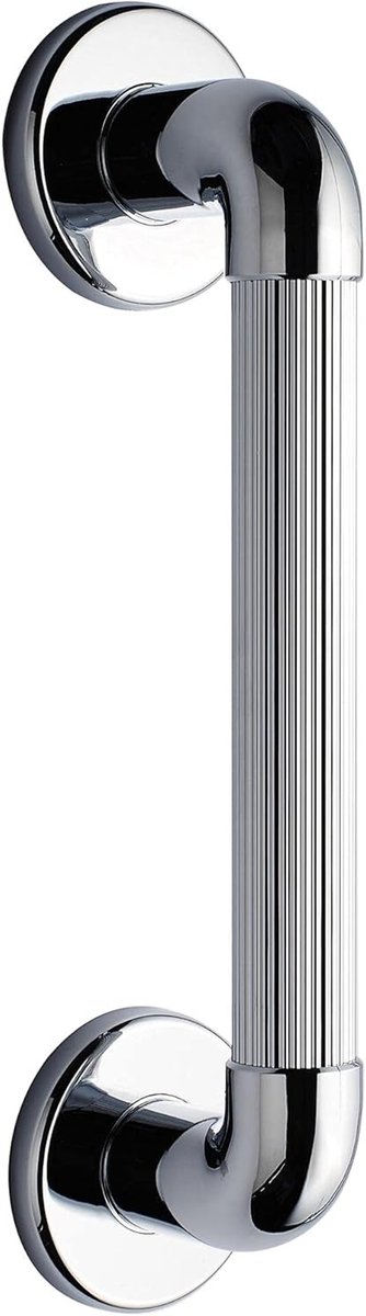Handgreep Badkamer - Wandbeugel Douche - Veiligheid Vergroten - Geribbelde Antislip Grip - 30 cm - Chroom