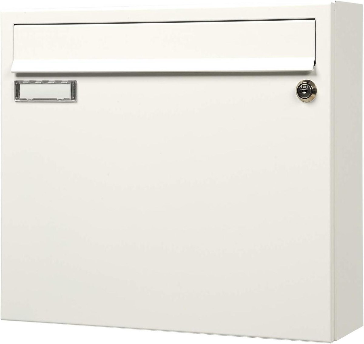 Brievenbus met Naamplaatje - Postbus Muurmodel - Post Ontvangen - Inclusief Veiligheidsslot - 330x370x101 mm - Wit