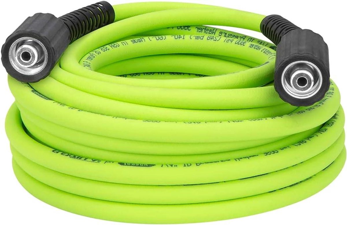 Hogedrukreiniger Slang - Hogedruk slang - Terras Reinigen - Extreme Flexibiliteit - 15 meter - Groen