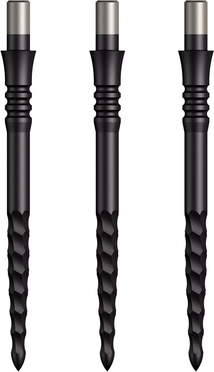 Dartpunten - Pijlpunt - Darten Spelen - Extra Fijne Grip - 24mm - Zwart
